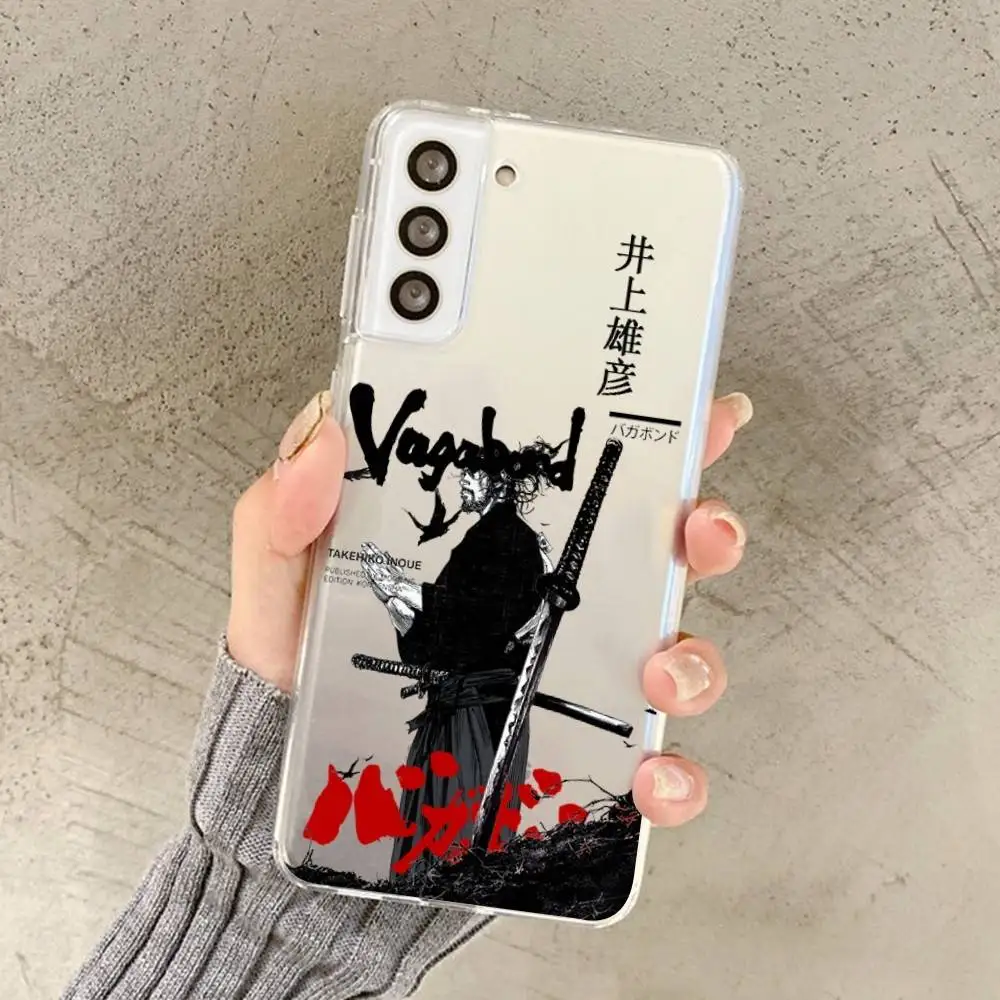 اليابانية Vagabond الساموراي قضية الهاتف لسامسونج غالاكسي S 20 30 21 22 23 24 A 30 50 31 32 51 70 71 72 73 الترا زائد لايت