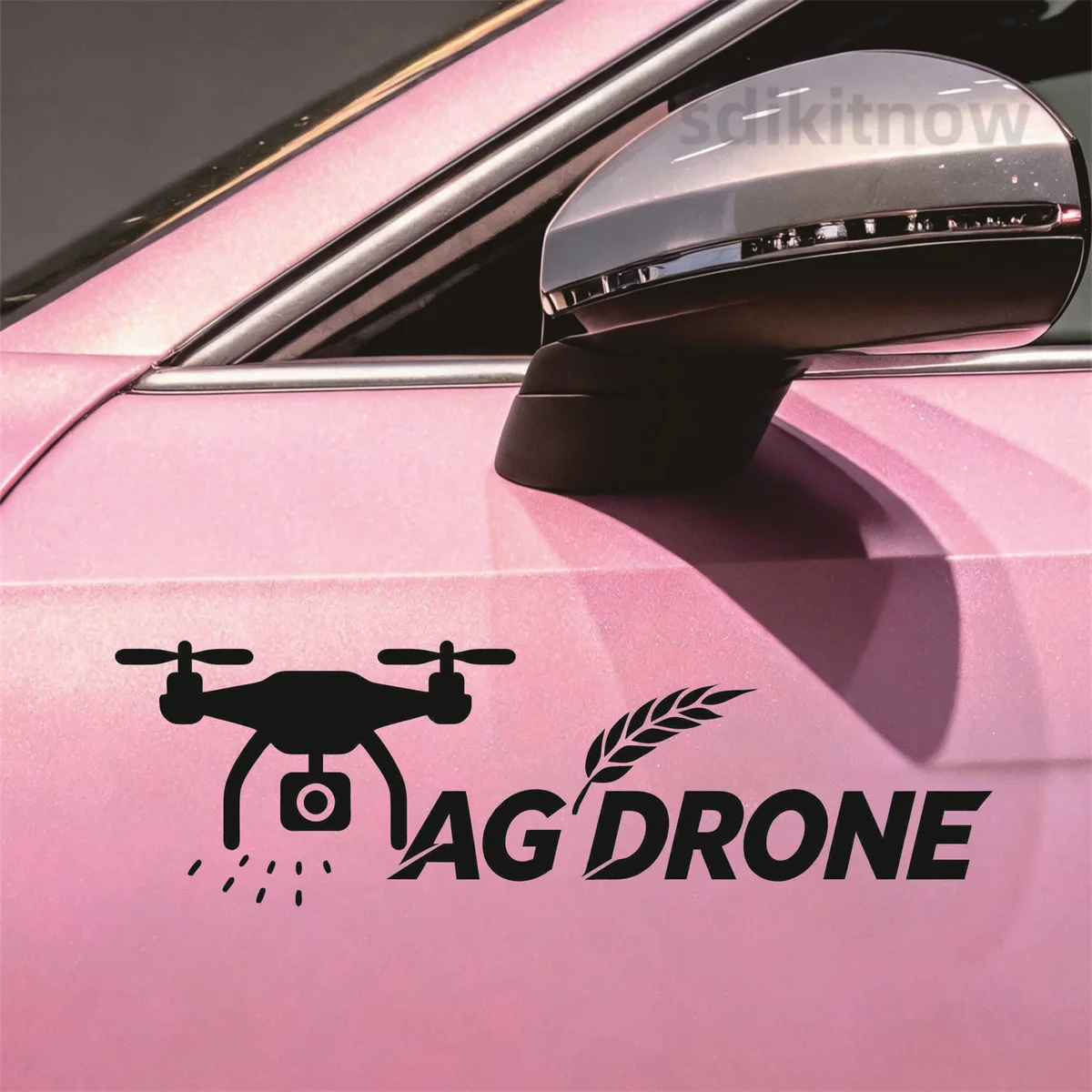 AG DRONE Farm Spraying Vinyl Car Sticker Agricultural Pilot Decal Waterproof Window Decor for Ford Toyota Ram Chevrolet Dodge