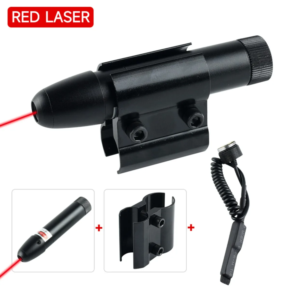 Taktisches Metall-Red-Green-Dot-Laserzielgerät, einstellbarer Jagd-Kalibrator für Picatinny-Schiene, 20-mm-Montage – Detail 11