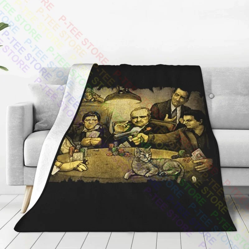 Gangster Mob Scarface Tony Soprano Godfather Goodfellas Blanket Quilt Nap Blanket Bedding Travel