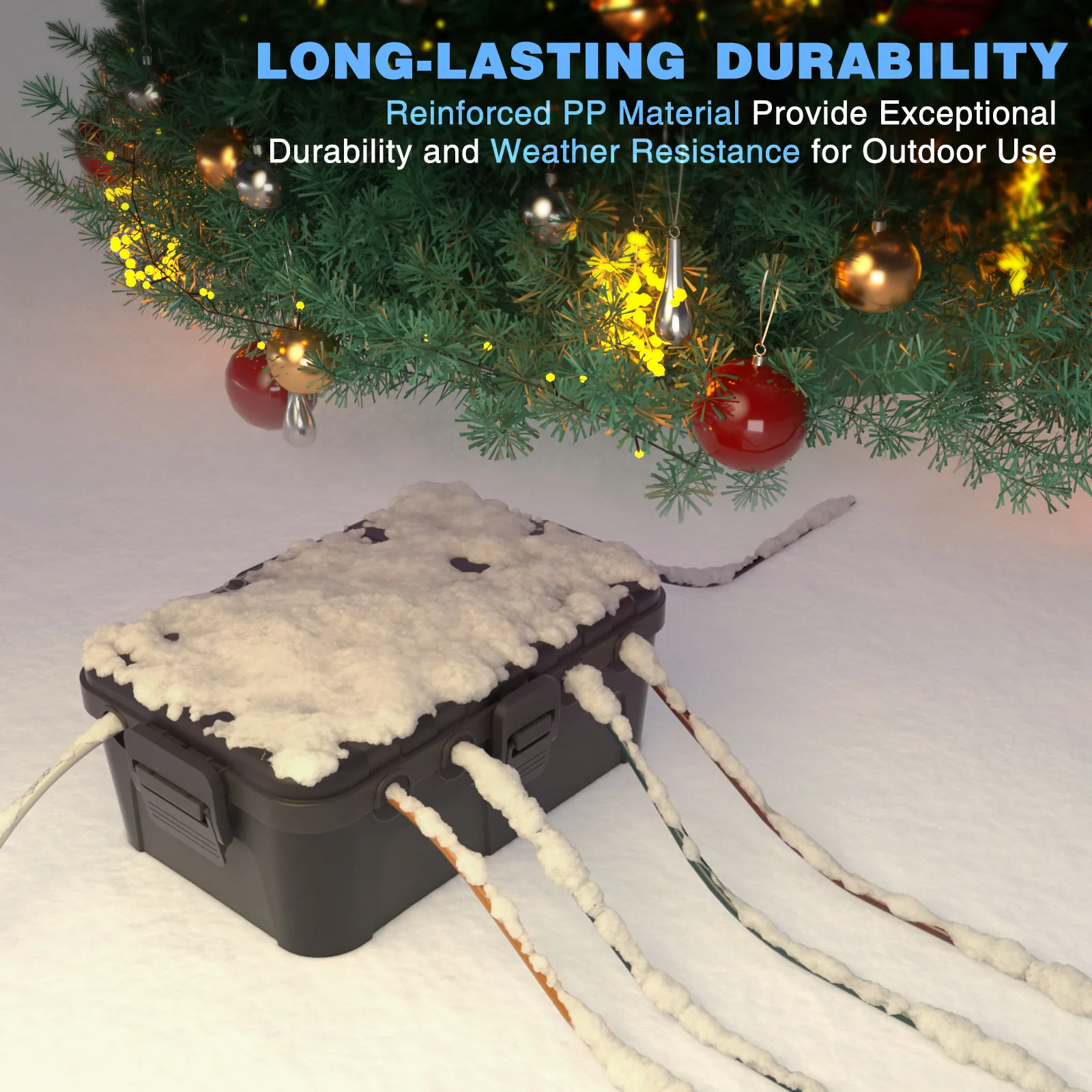 32x22x13cm Waterproof Cable Bo - Outdoor Use Power Strip ulasan dan harga