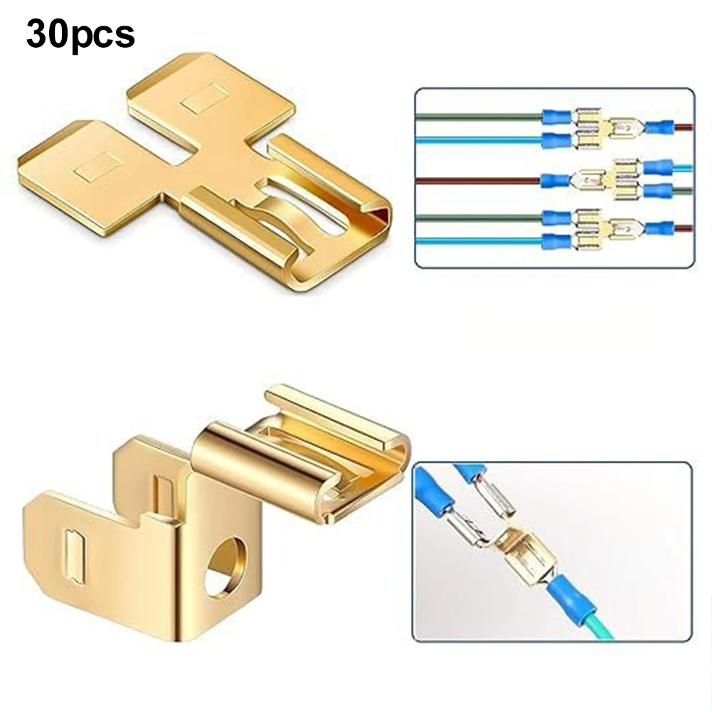 For Chair Terminals Double Male Female Adapter Electrical Adapter Brass Material Easy Setup Flexible Connectivity