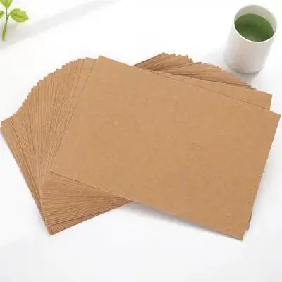 50 قطعة مغلفات ذاتية اللصق A4 براون كرافت ورقة بطاقات دعوة الزفاف تحية الطلاب حفلة مغلف صور فارغة