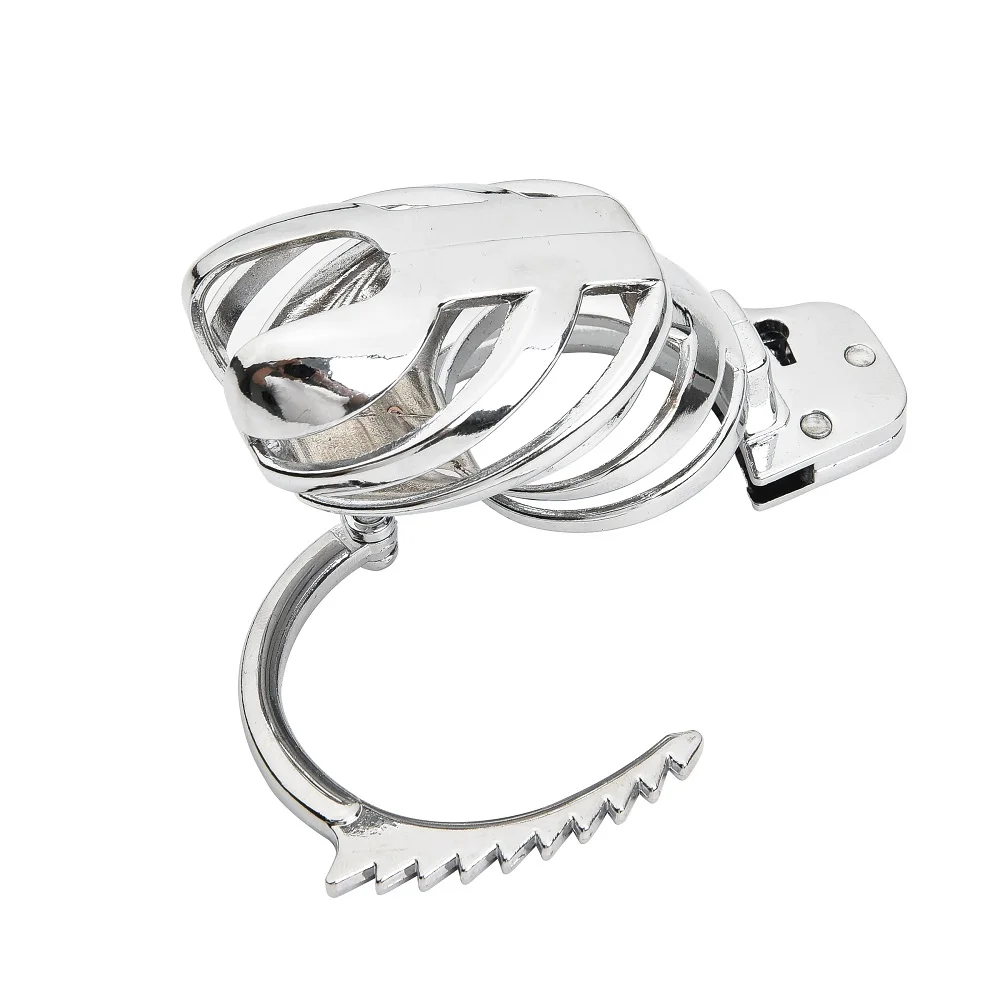 Metal Male Small Penis Cage Adjustable Ring Lock Bondage Bird Chastity Cage Belt Cock Ring Slave Restraint Trainer Man Sex Toy