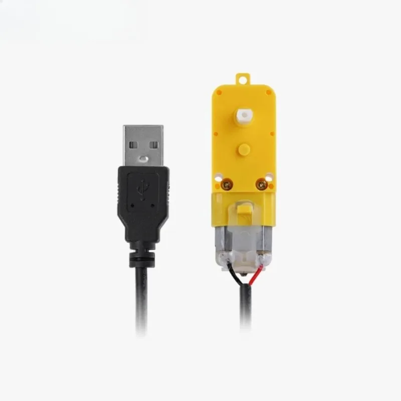 3D Printing Model Standard Parts TT Gear Motor DC 5V 59RPM Single Shaft LA001 Replacement Accessories for Bambu Lab 3D Printer