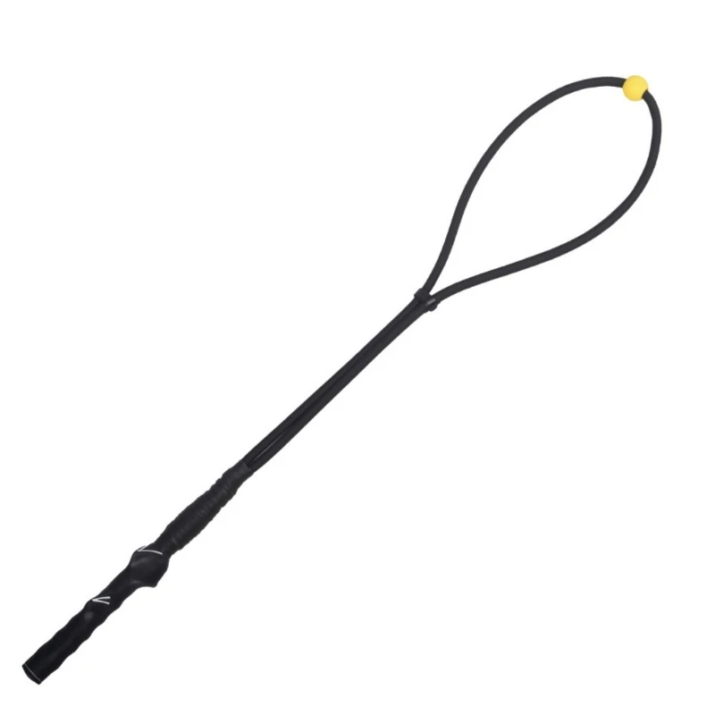 

Golfing Swing Trainer Aid Rope Flexible Swing Training Rope with Comfortable Rubber Handle for Swing Practice
