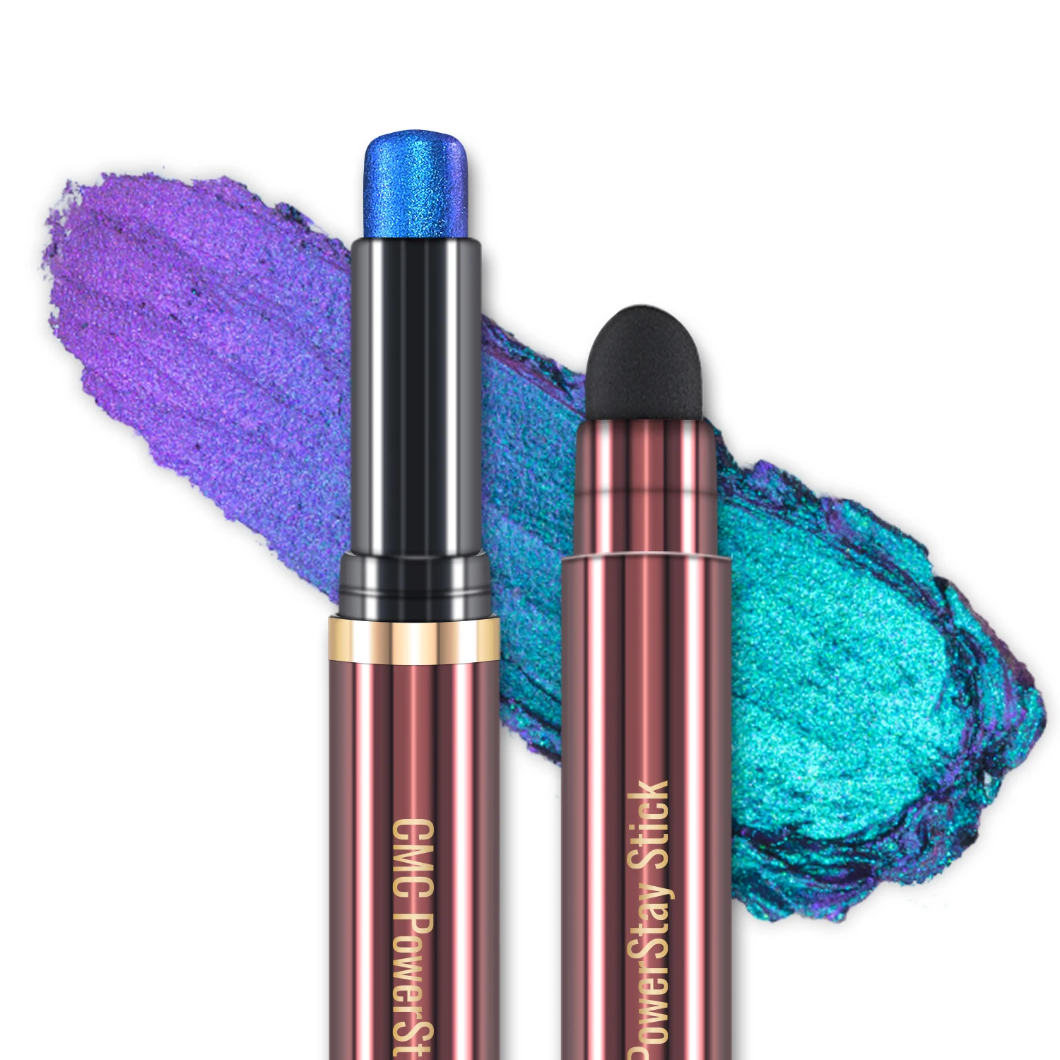 

CHARMACY Multichrome Eyeshadow Pen Double Head Multichrome Eye Shadow Glitter for Eyes Waterproof Professional Maquillaje