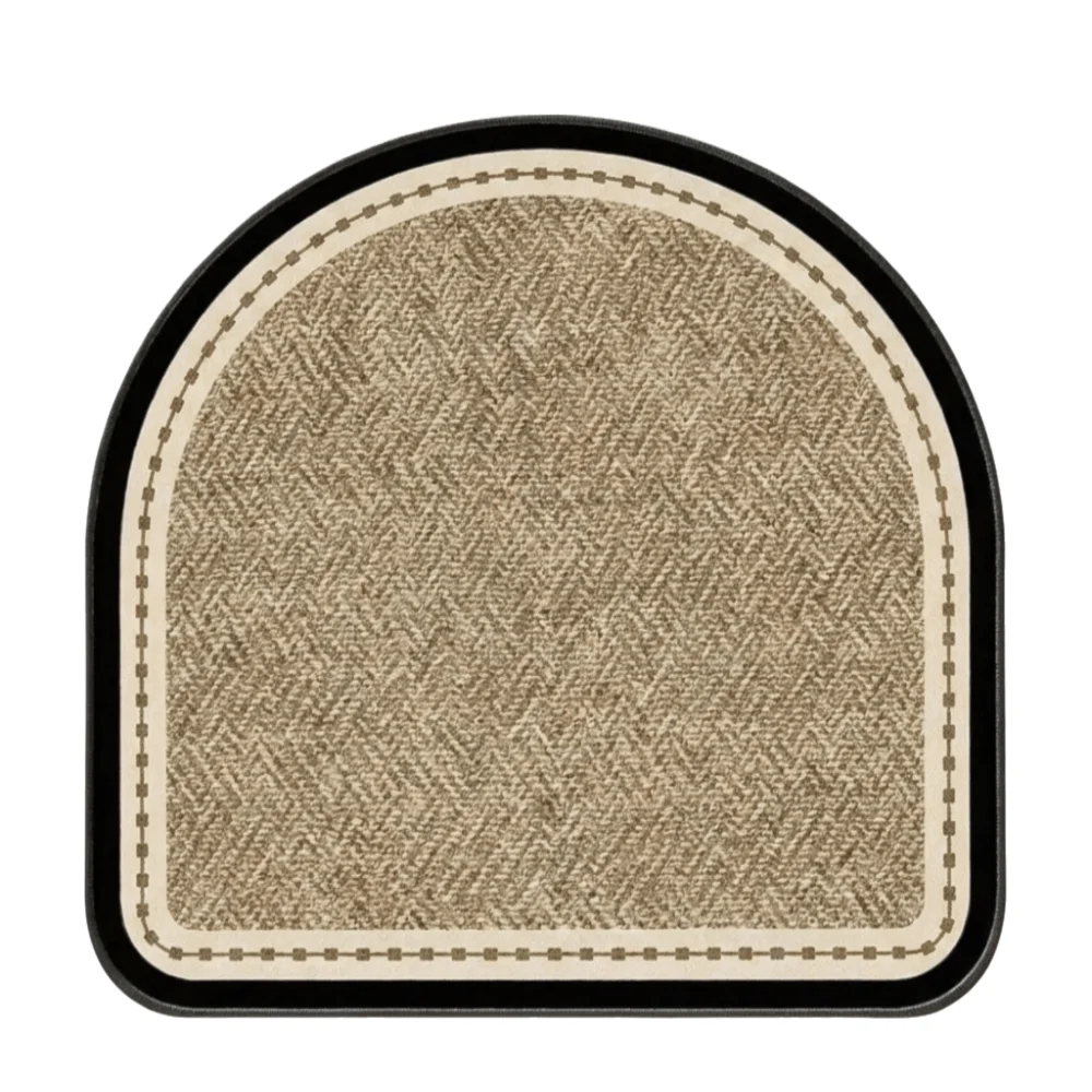 French Style U-Shaped Chair Cushion Floral Pattern 40x40cm Chair Pad Decorative Breathable Chair Mat Dining Chair