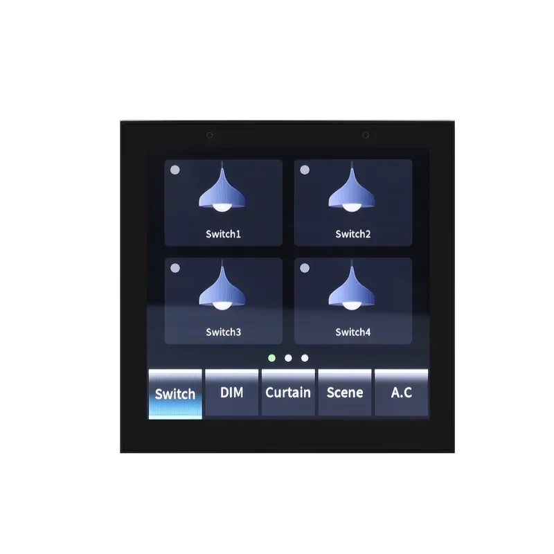 X4 4-inch smart screen switch curtain scene air conditioner graffiti Zigbee smart home control panel