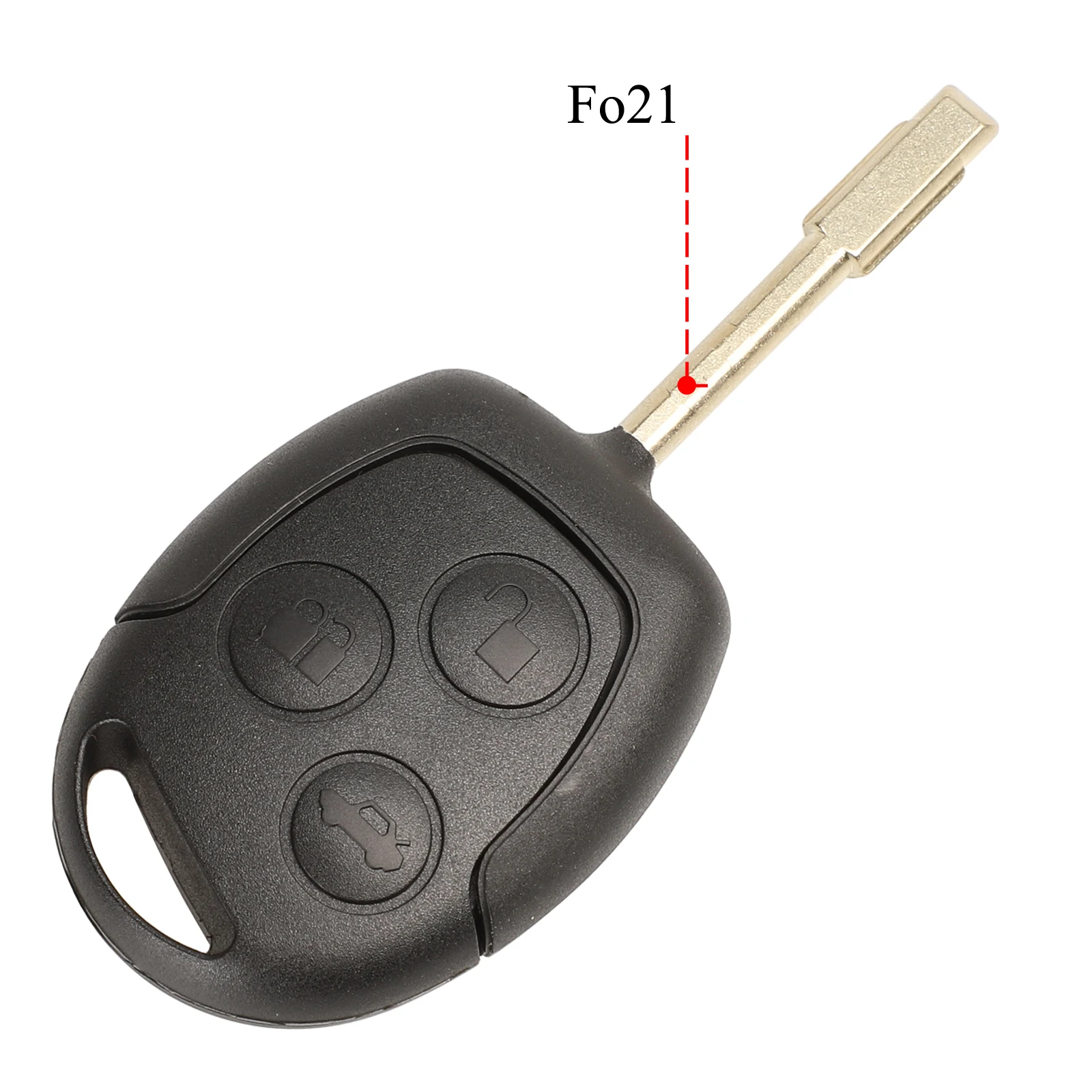 jingyuqin 3 Buttons Remote Key Fob 315/433MHz 4D60 ID63 Chip For Ford Mondeo Focus Fusion Fiesta Galaxy Transit HU101/FO21 Blade