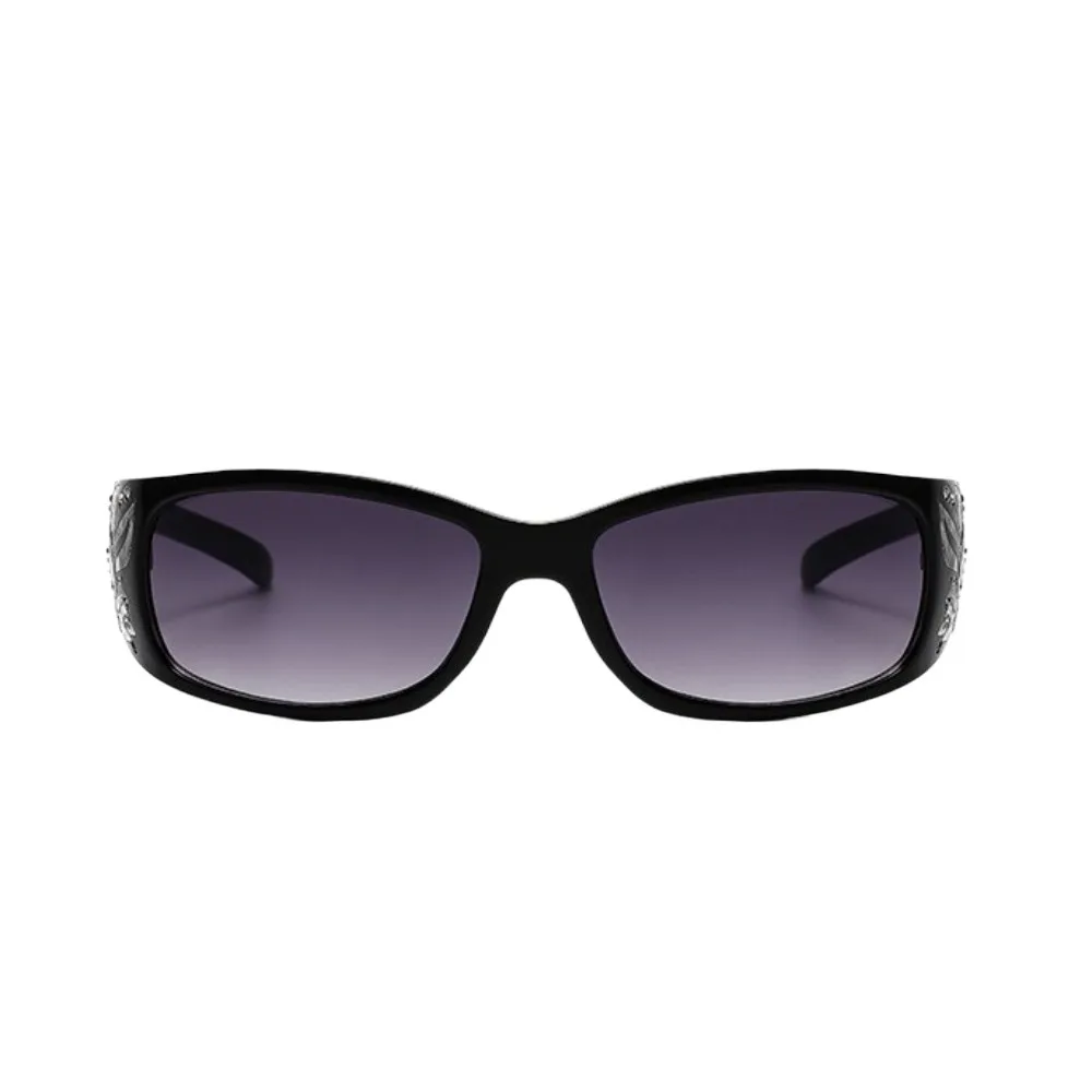 

Vintage PC Rhinestones Sunglasses Korean Styles Y2K Cat Eye Sun Glasses UV400 Sport Sunglasses Shades Eyewear Male