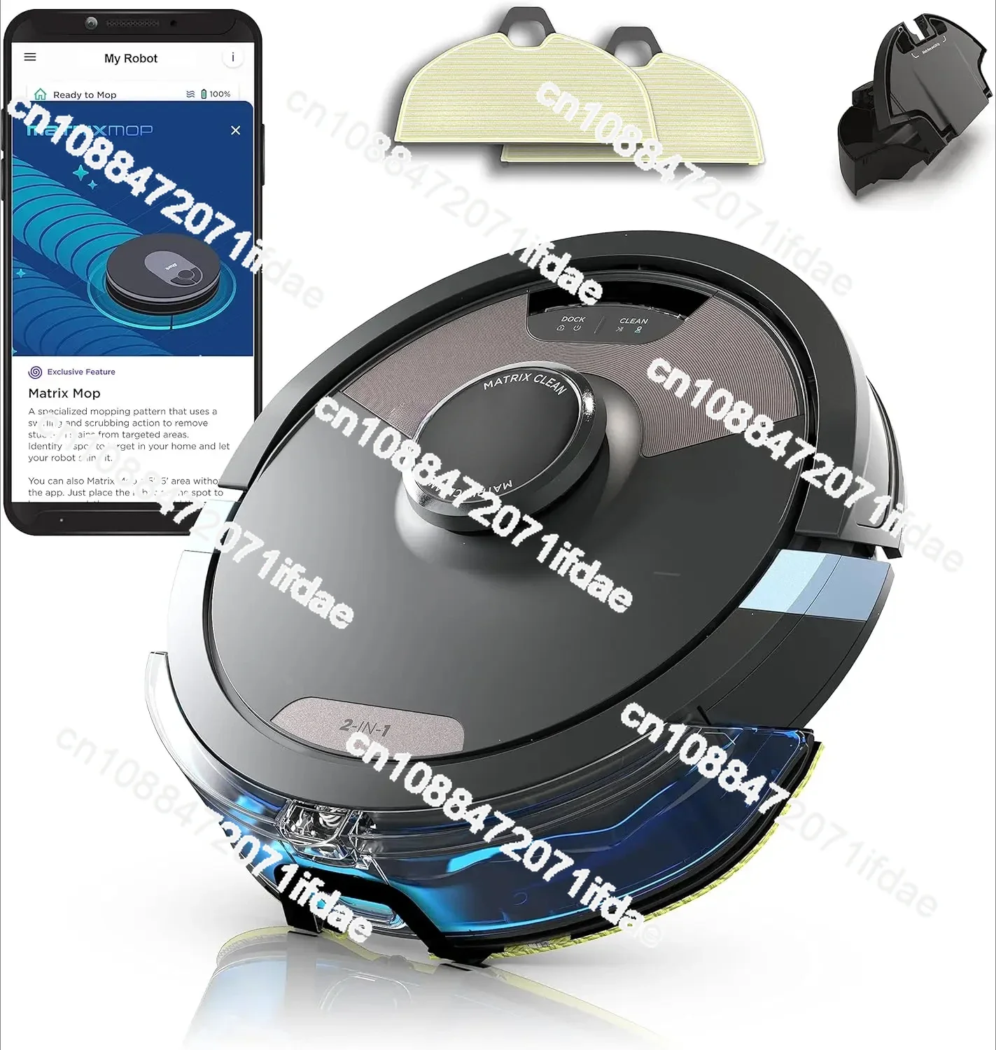 SHARK RV2620WD Ultra Robot Vacuum and Mop, Matrix Clean Navigation, CleanEdge Technology, Perfect for Pet Hair