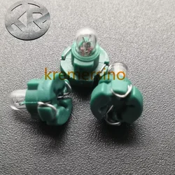 10pcs T3 Bulbs Lamps for Audi Honda Toyota Nissan Mitsubishi Dashboard Instrument 14V 0.56W green Plum blossom Base Car Interior