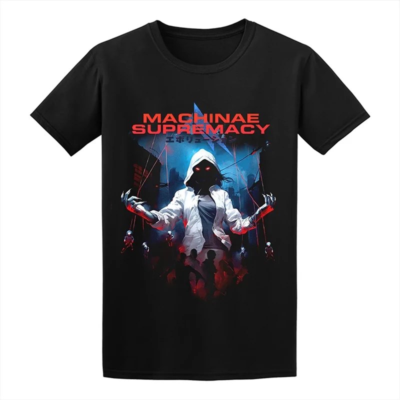 

Machinae Supremacy Swedish Metal Band Portrait Sci-fi Rock American Men's T-shirt, High-quality Luxury Brand Ins
