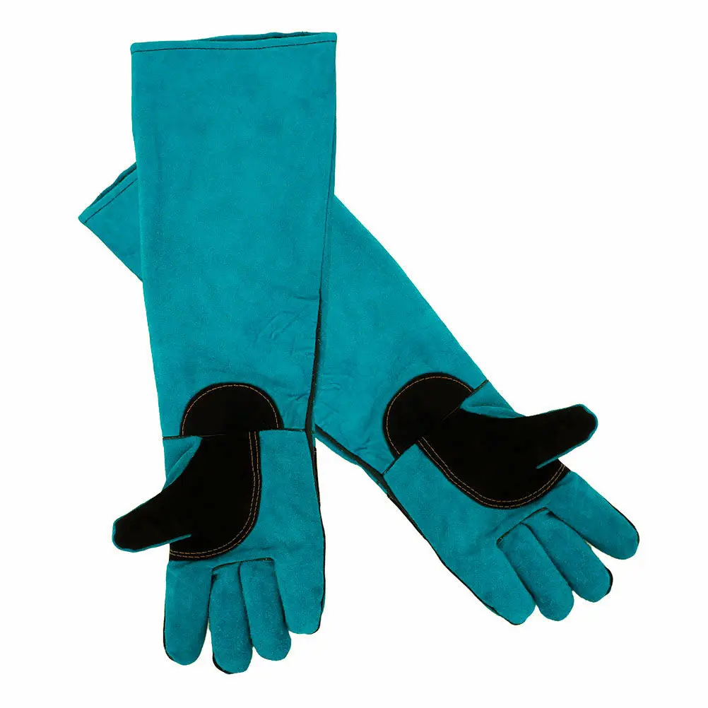

1Pair Dog Cat Bite Resistant Gloves Fake Ergonomic Fit Pet Care Grooming Bathing Training Welding Animal Handling Gloves