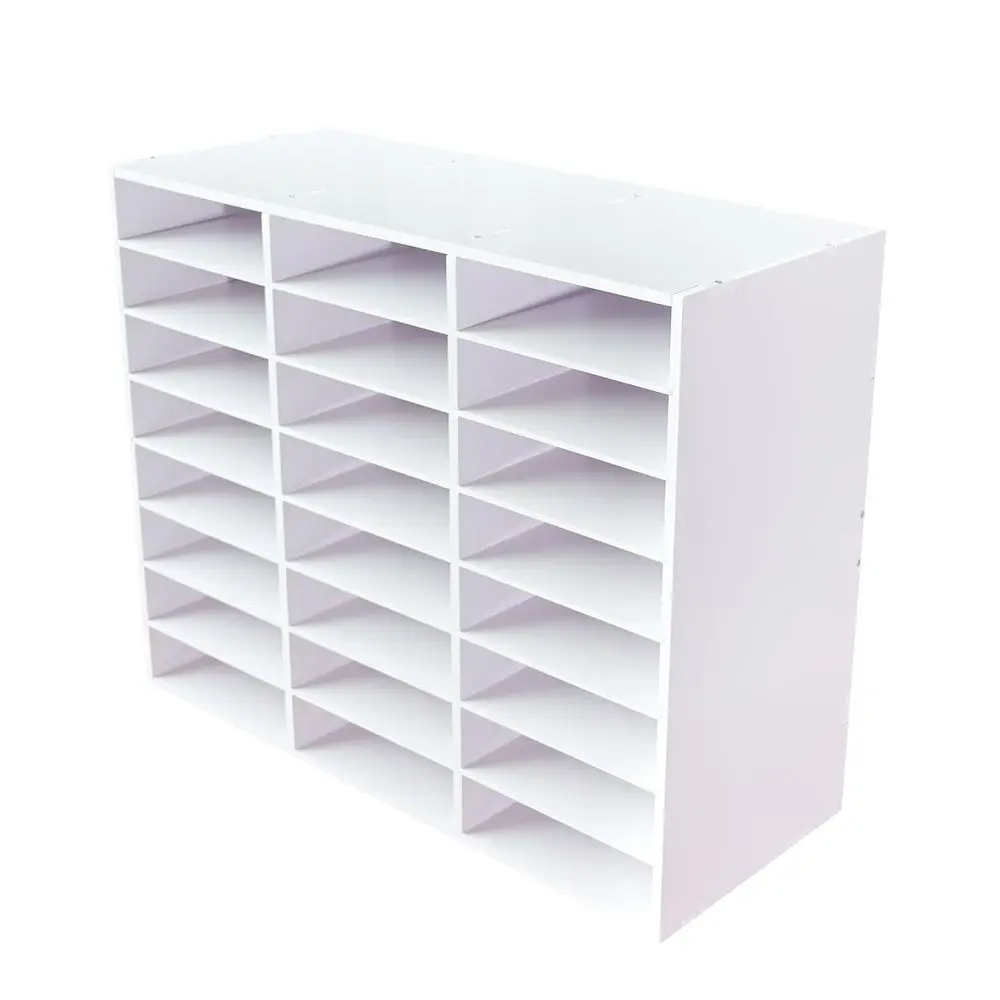 Organizers, Compartments Office Mail Sorter Organizer, Literature Sorter for Office, Home, Classroom 24 Slots, White
