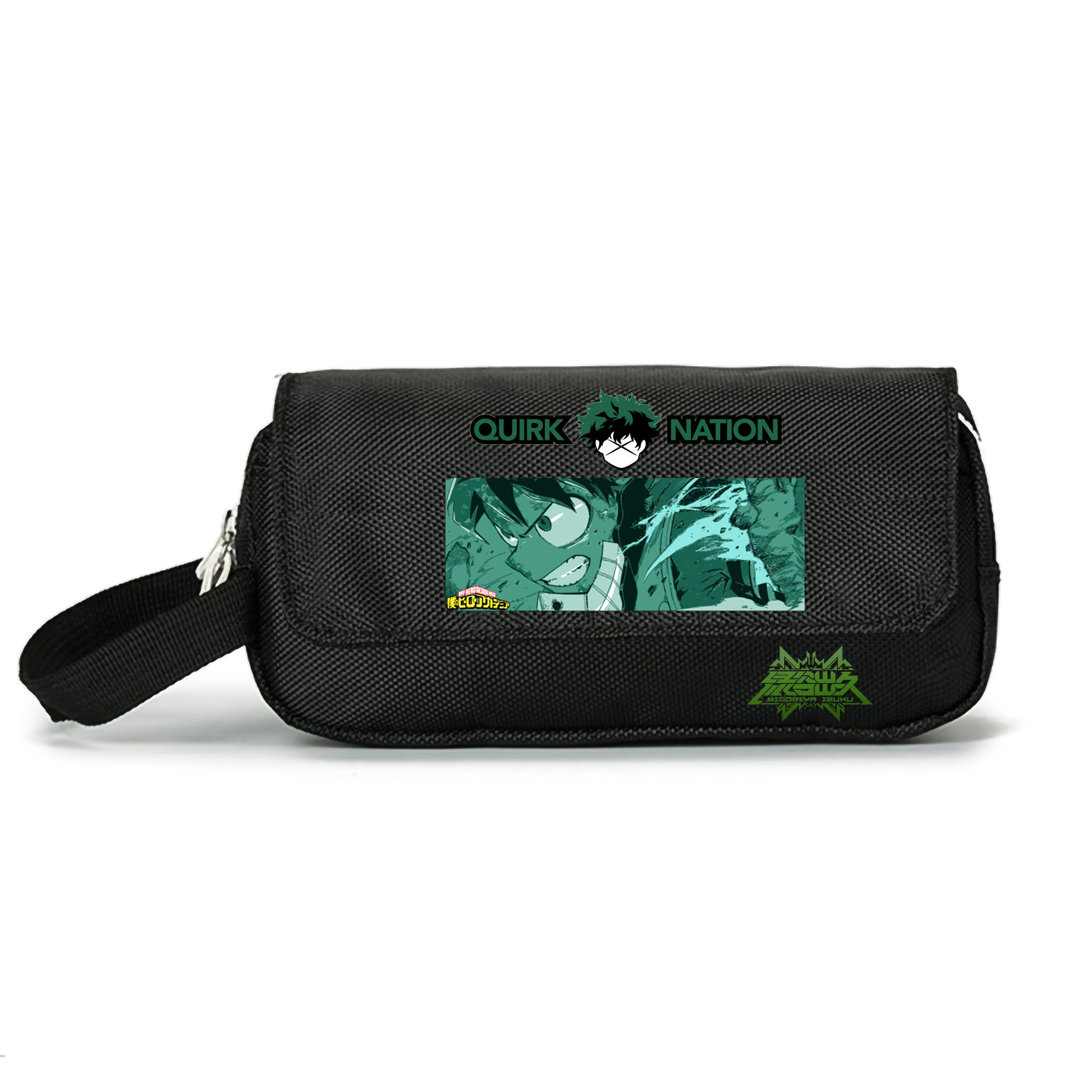 Anime Large Pencil Bag Cartoon Multi-function Stationery Storage Bags Oxford Pen Bags Make up Cosmetic Bag