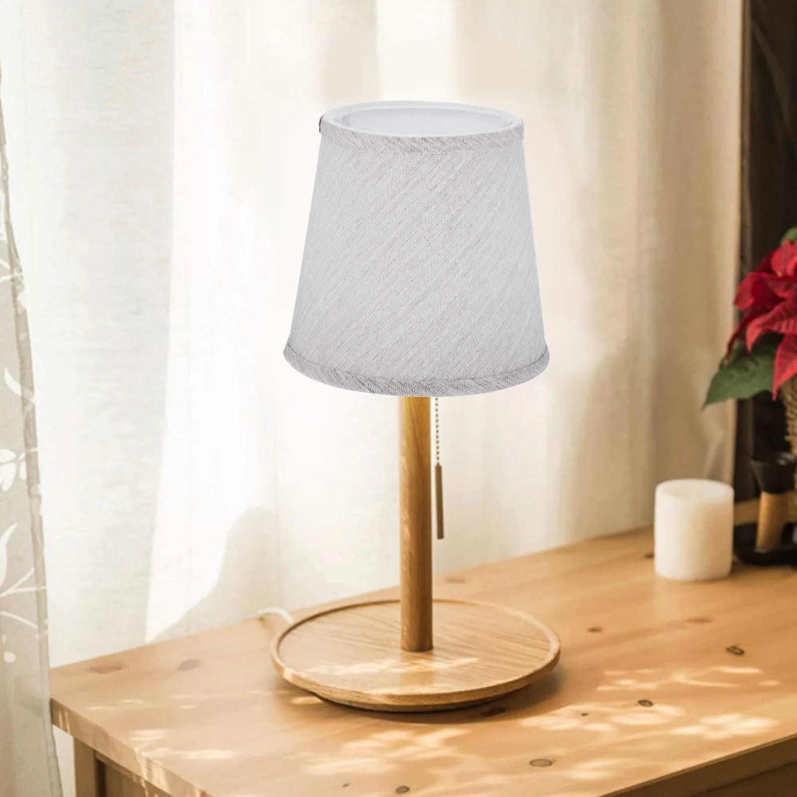 

Стильный тканевый абажур серого цвета (1 шт.) для потолочных, напольных и настольных светильников, решение для создания атмосферного освещения