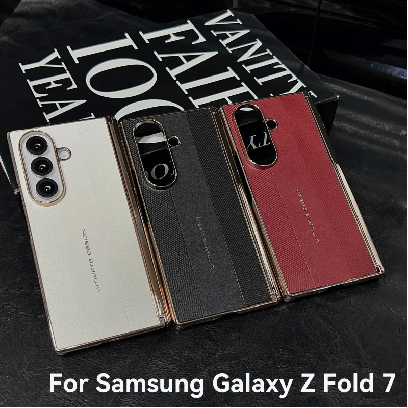 

For Samsung Galaxy Z Fold 7 Magnetic Luxury Case – Dual-Hinge Protective Cover – Slim Minimalist High-End Shell