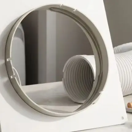 Portable Air Conditioner Hose Connector 150mm 6 Inch ABS Duct Coupler Leakproof AC Vent Pipe Adapter Easy Install White