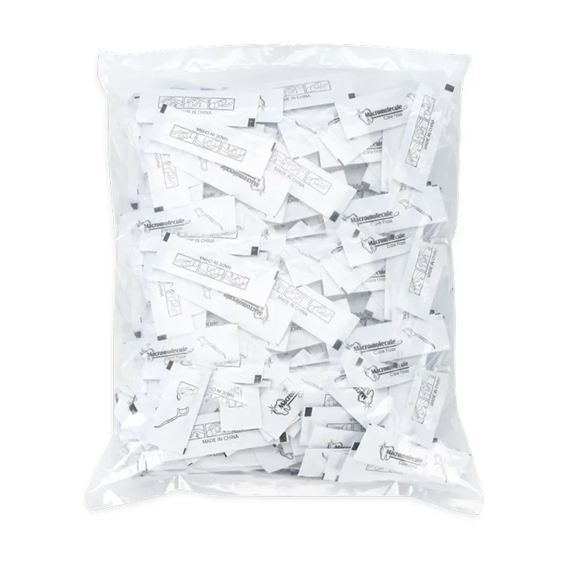 Disposable dental floss individually packaged portable toothpicks 500 sticks family packed large package dental floss sticks.