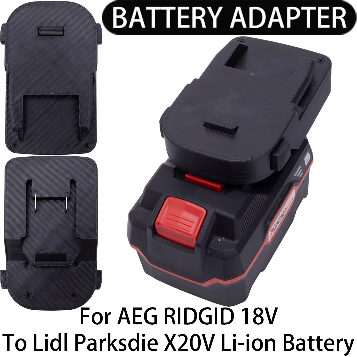 Battery Adapter Converter For AEG RIDGID 18V Li-ion Tools to Lidl Parkside X20V Li-ion Battery Adapter Power Tool Accessory