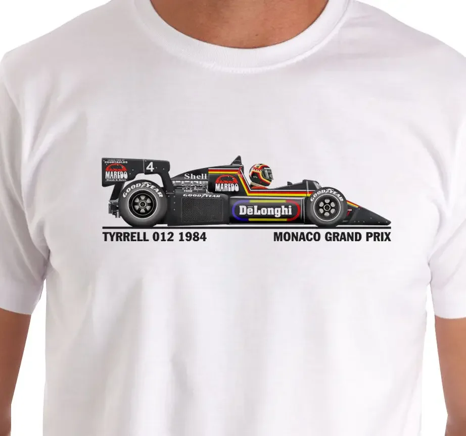 Hot Sale 100% Raceart - Tyrrell 012 1984 Grand Prix Car (Bellof) T-Shirt Summer Style Tee Shirt Custom Aldult Teen Unisex