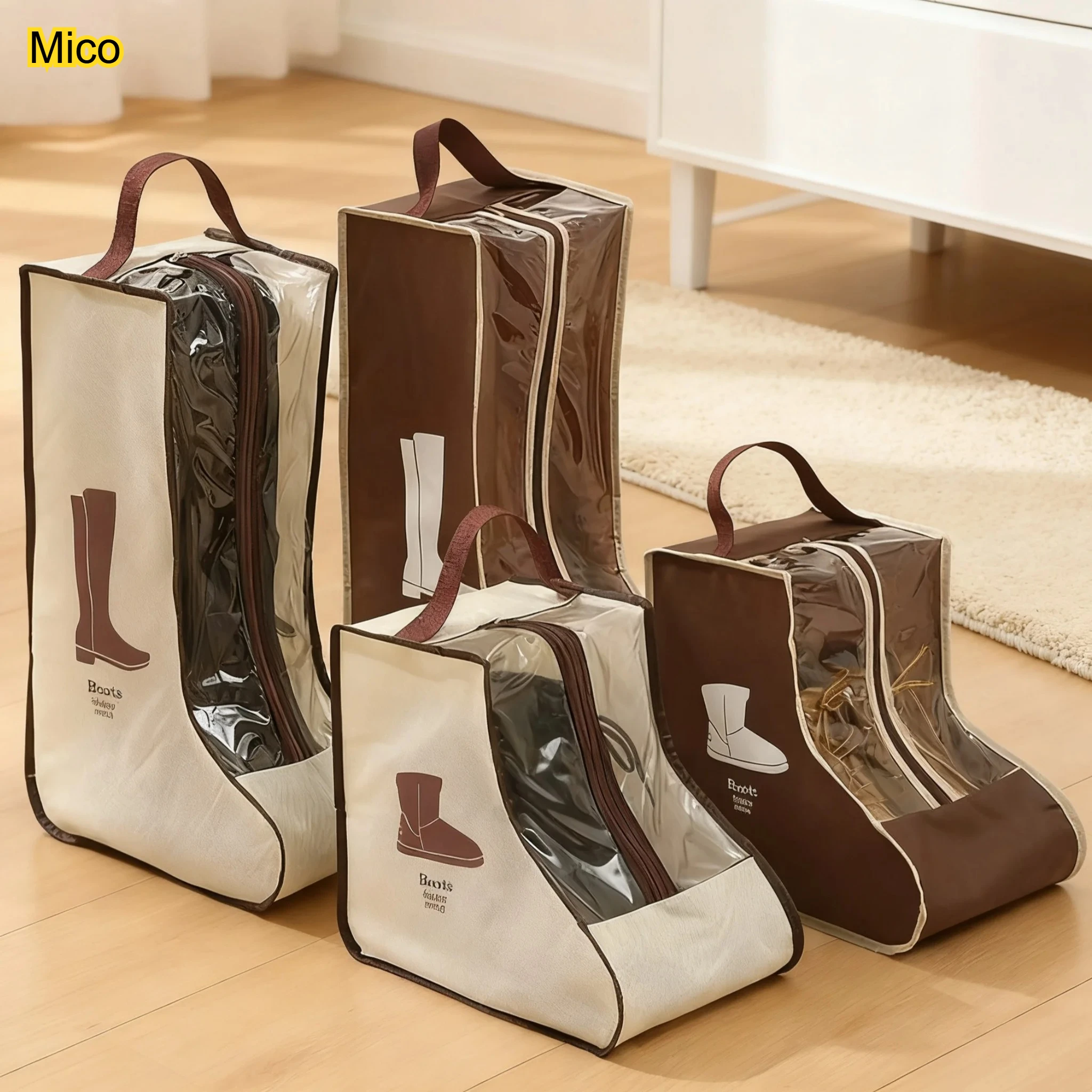 

Portable Waterproof Tall Boots Storage Bag, Boot Protector Organizer for Travel & Under Bed Storage