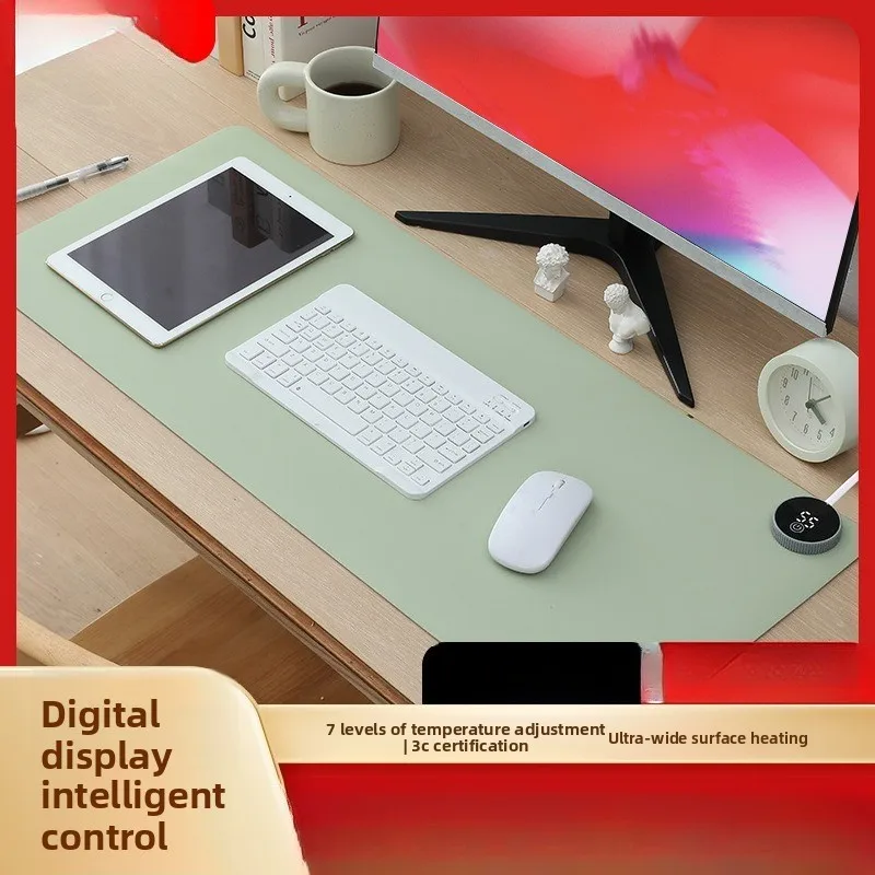 Silicone Heating Mouse Pad Large Office Desktop Heating Pad Dormitory Homework Waterproof Heating Table  Mouse Pad