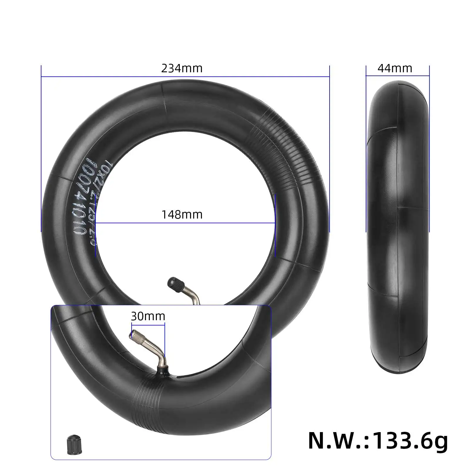 Ulip 10Inch 10x2/2.125/2.5 Reinforced Inner Tube For Refitting Xiaomi M365 Pro 1S Scooter to 10Inch Tire/10*2 Camera Accessories