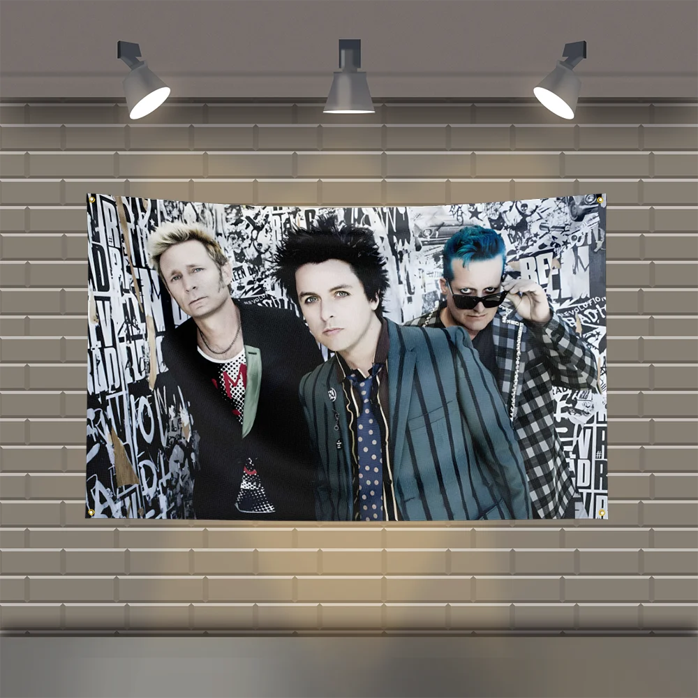 3x5 Ft G-GreenS D-DayS Heavy Metal Band Flag Rock Music Wall Banner for Bedroom Studio Bar Concert Outdoor Decor - Image 2