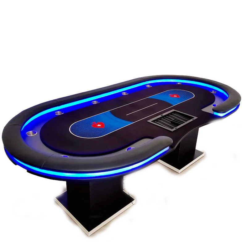 

Exquisite 96Inch Wooden CasinoGrade Table for 10 Players Texas Poker Experience