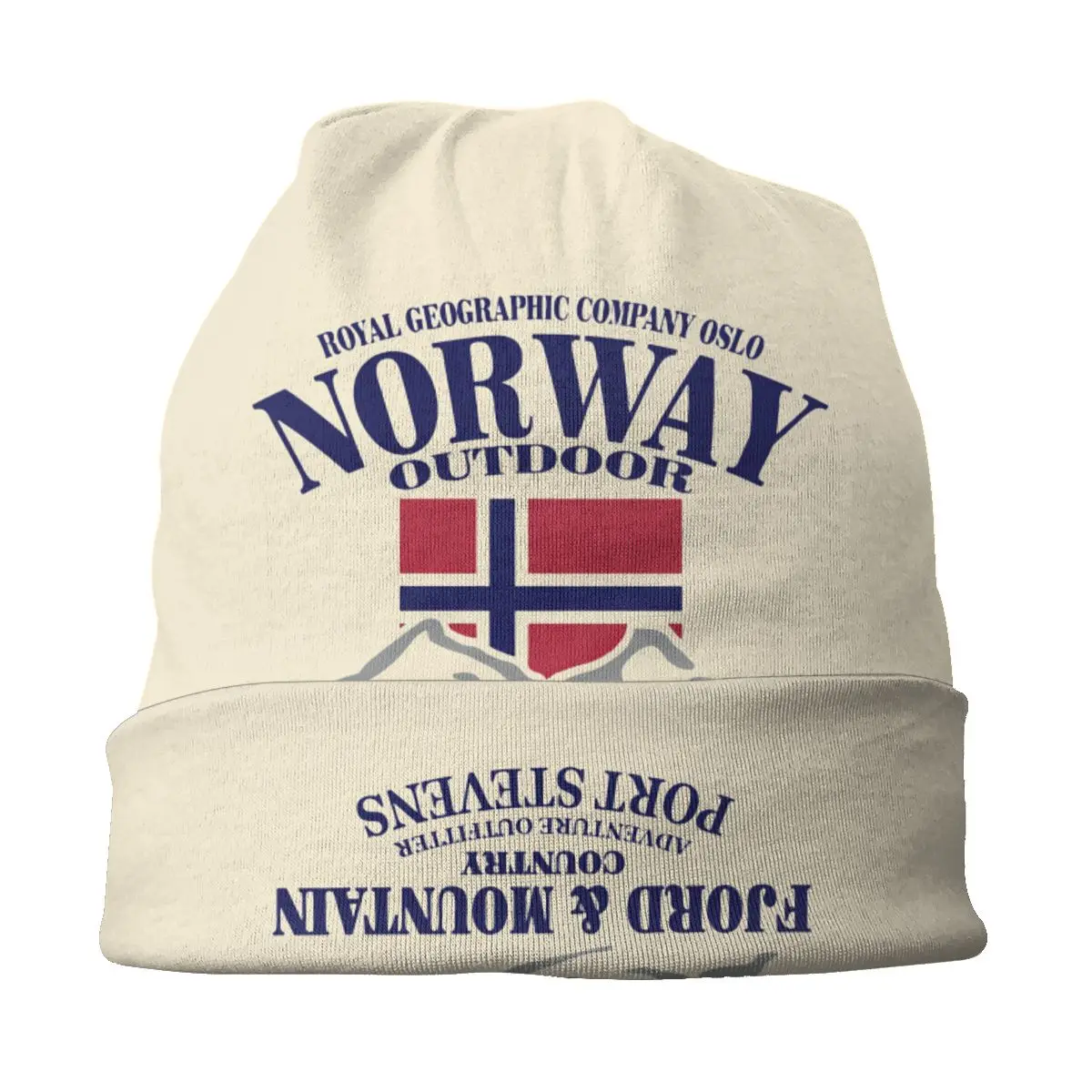 Custom Norway Flag Bonnet Femme Hip Hop Knitted Hat For Men Women Winter Warm Fjord Mountain Beanies Caps