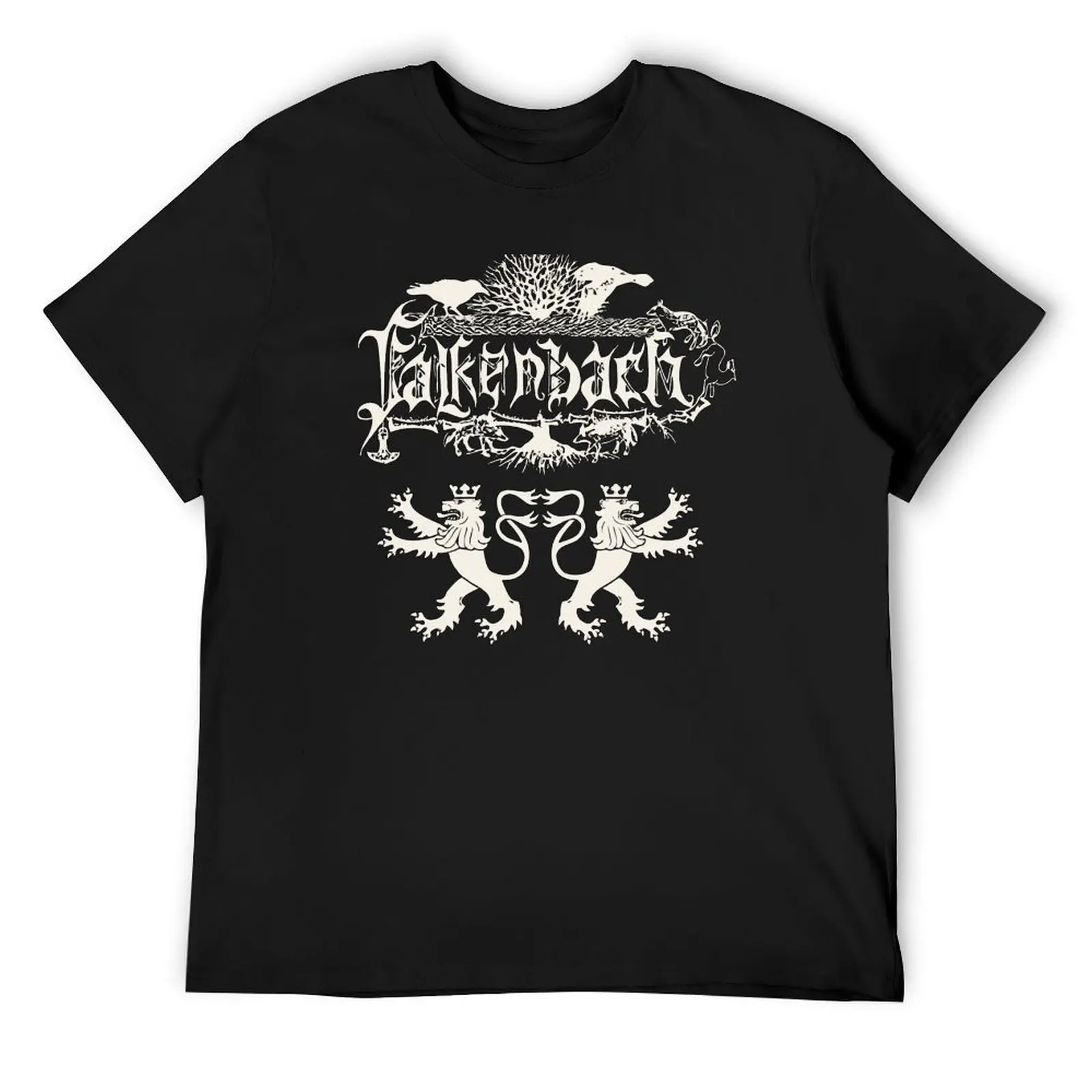 

Falkenbach T-Shirt luxury clothing labubu blue archive mens t shirts casual stylish