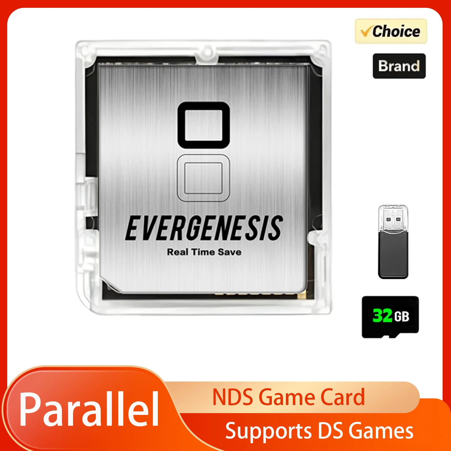 Parallel Retro Video Game Card WOOD System Support 32G Card For NDS/NDSL/NDSi/NDSi XL/3DS/3DS LL/3DS/2DS Game Flashcard