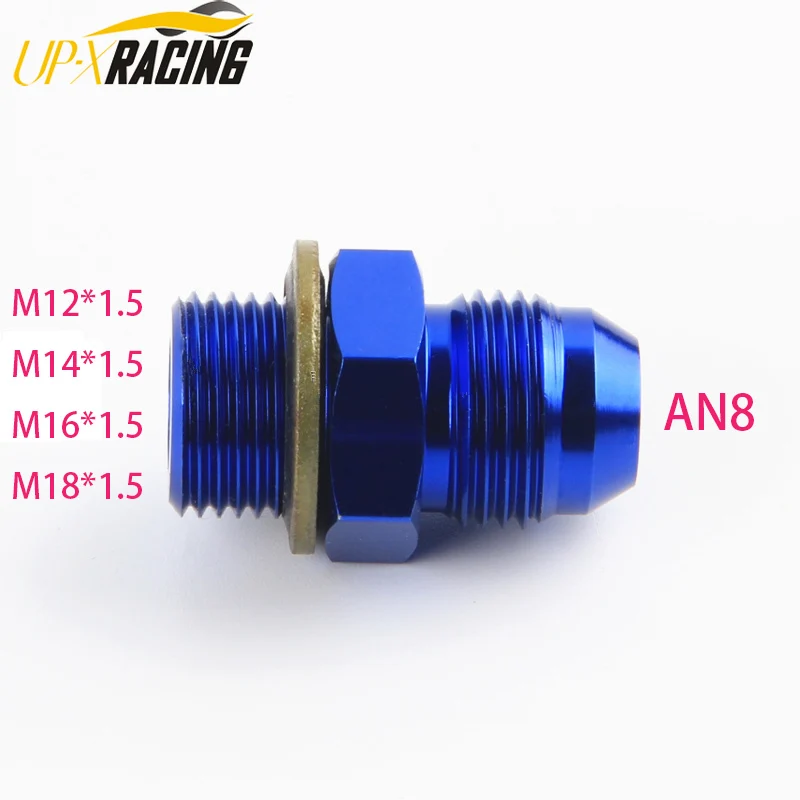 male M16 P1.5 M12 * 1.5 M12 x 1.5 18*1.5 to 8an an8 an 8 male adaptor adapter Fitting