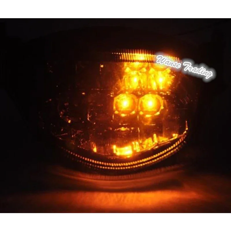 waase Chrome Led Rear Tail Brake Turn Signals Integrated Light For 2005 2006 SUZUKI GSXR1000 GSXR GSX-R 1000 K5 K6