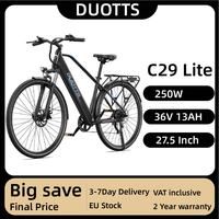 DUOTTS C29 Lite 27.5 Inch Adult Electric Bicycle 250W City E-bike 36V 13Ah Battery 7 speed Electric Bike