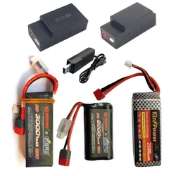 7.4V/3S 11.1V 1050/2000/2500/3000mAh bateria Lipo/USB dla MJX Hyper Go 16208 16209 16210 14301 14302 14303 14209 14210 samochodów RC