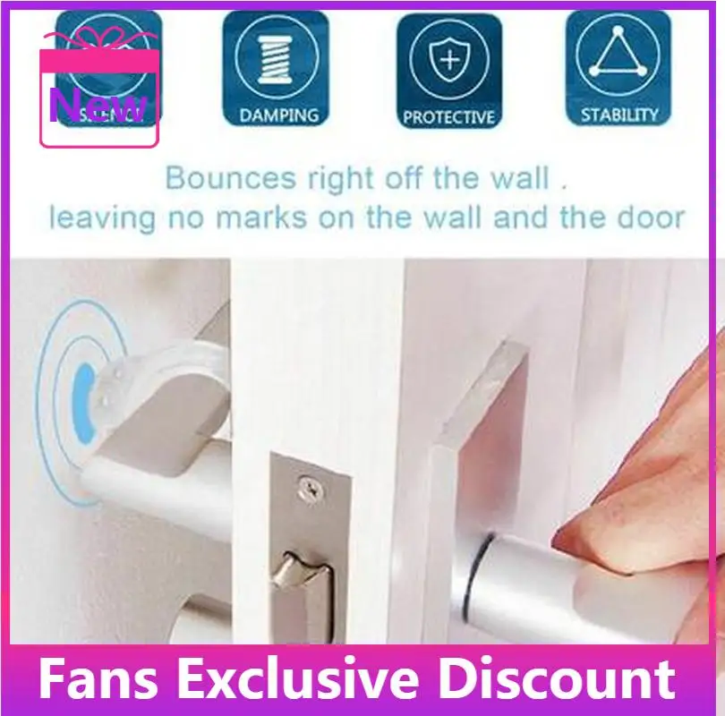 Hot Sale Transparent Protectors Door Handle Bumpers Buffer Guard Stoppers Silencer Crash Pad Doorknob Lock Protect Walls