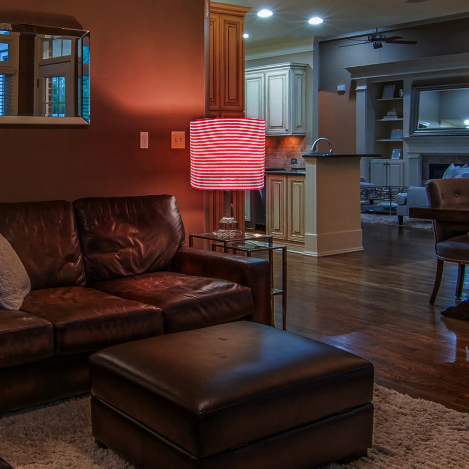 

1pc Simple Cloth Lampshade Light Cover For Chandelier Wall Lamp Red Dustproof Eye Protection Decorative Ceiling Modern Lighting