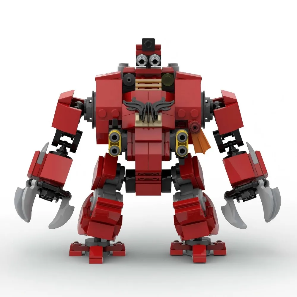 

MOC Red Mecha Robot Fearless Blood Angel Classic Game Series Building Brick Toys Creative Holiday Gifts for Family and Friends