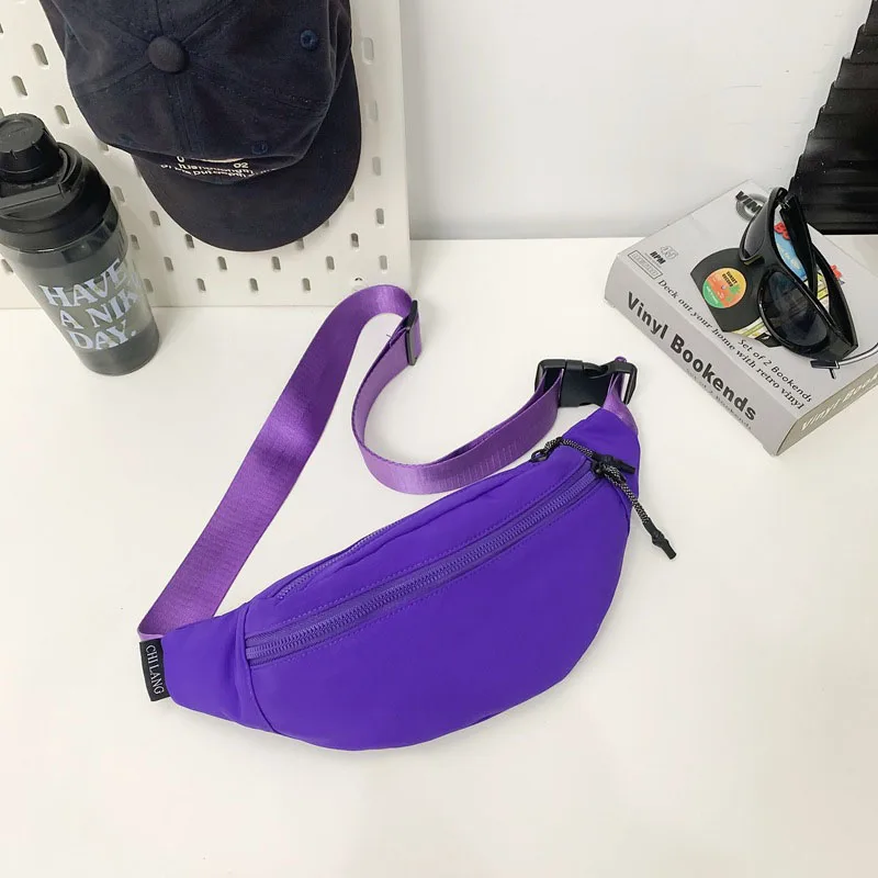 

Women Chest BagS Nylon Student Shoulder Crossbody Chest Bag Fanny Pack Fashion Phone Banana Female Bum Belt Bags