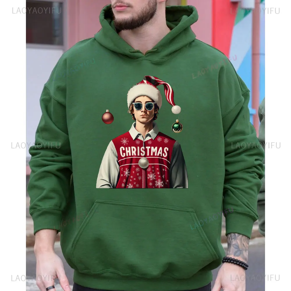 Chest Nuts Christmas Sweatshirt Funny Matching Couple Chestnuts Merry Christmas Hoodies Drop-shoulder Sleeve Hoodie