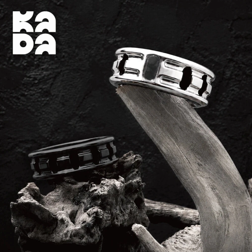 KADA EDC FORTUNE Mechanical Hollowed-out Dual-track Ring Spinner Office Desk Accessories Anxiety Toys