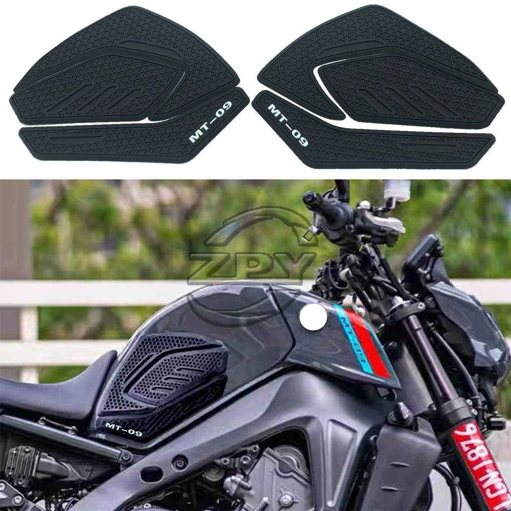 MT09 Logo for yamaha mt09 MT-09 2021-2023Motorcycle Accessories Tank Pad Protector Sticker Decal Gas Knee Grip Traction Pad Side