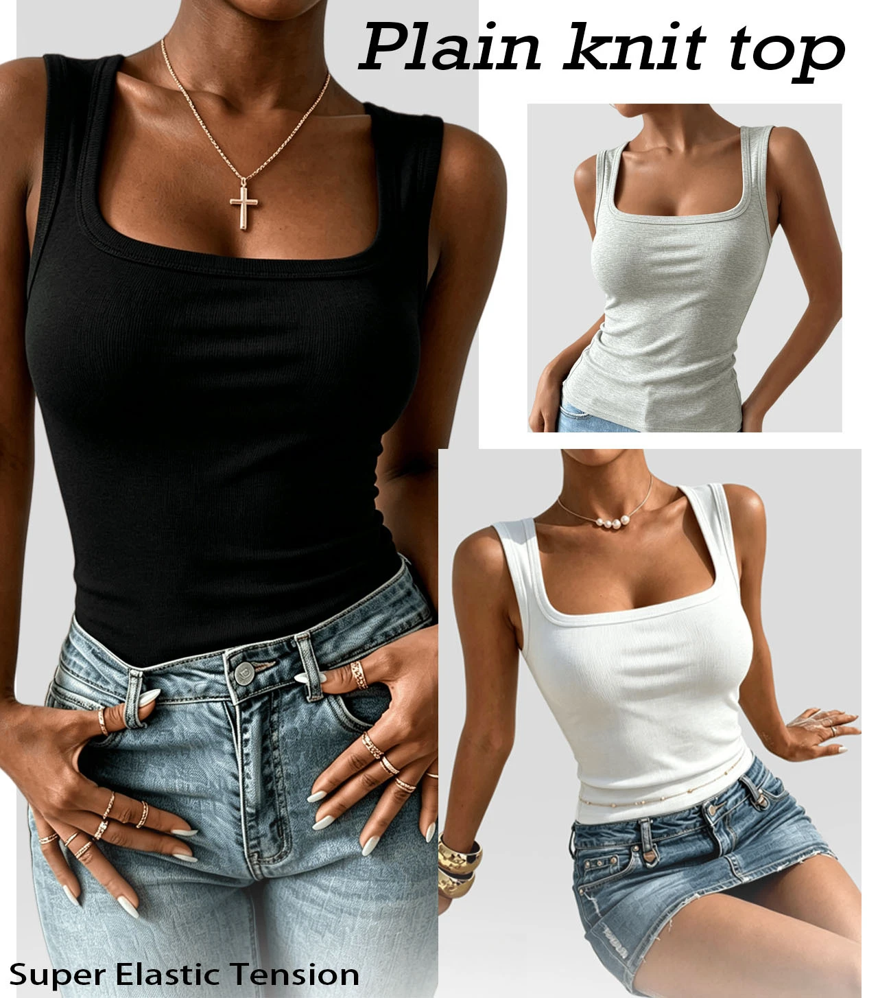 Hot selling I-shaped camisole vest for women in summer, slim fit and slimming, sports and fitness sleeveless vest