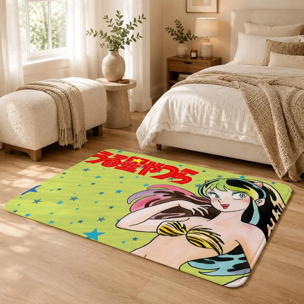 U-Urusei Yatsura anime Floor Mat Non-Slip Absorbent Floor Mat Decorative Rug for Home Bathroom Bedroom Entryway