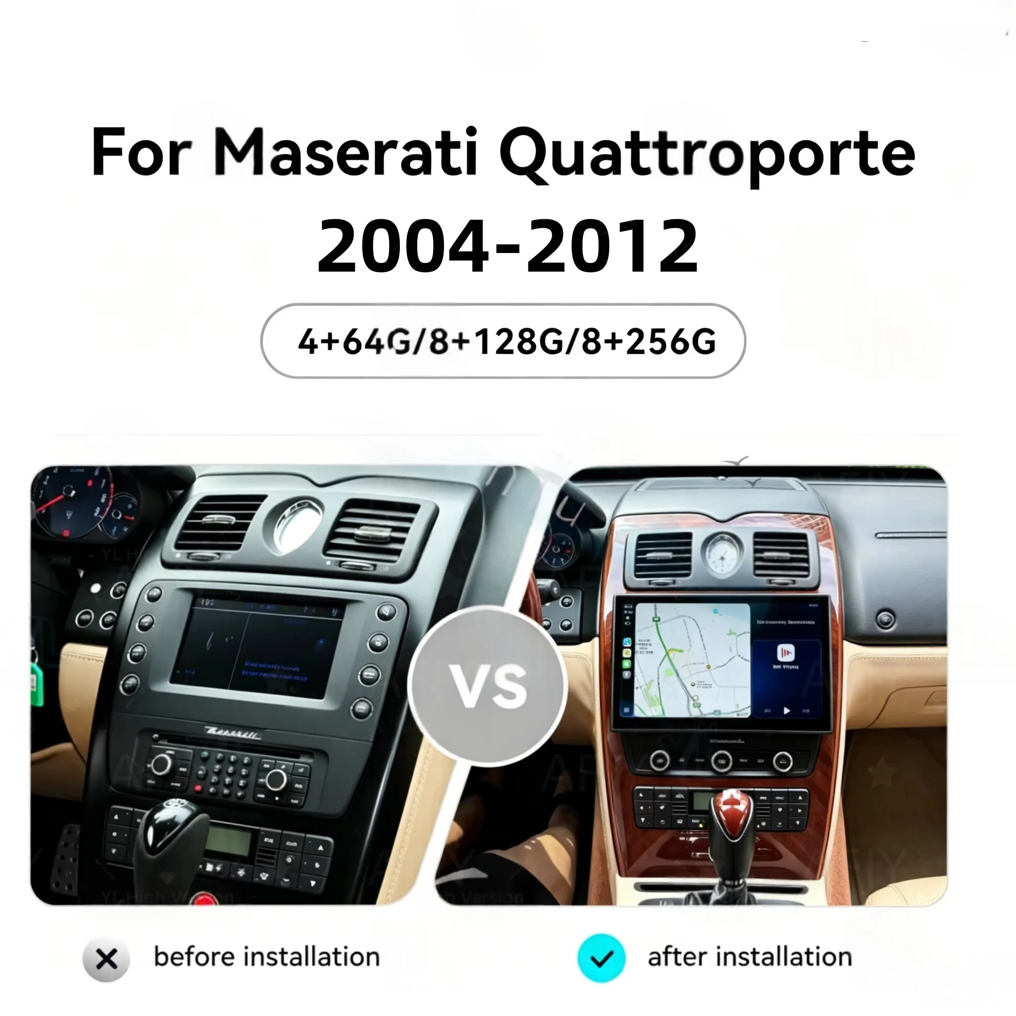 For Maserati Quattroporte 2008 2009 -2012 Android Car Radio Multimedia Video Carplay Autoradio Stereo GPS Navigation Head Unit