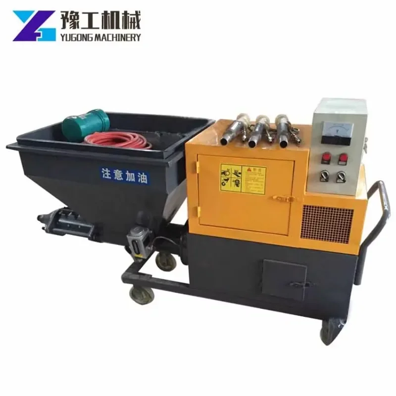 Automatic Wall Spraying Machine 30m Cement Sprayer Mortar Gun Mortar Grouting Spraying Machine High Quality Durable